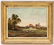 Antique Pastoral Landscape Oil Painting