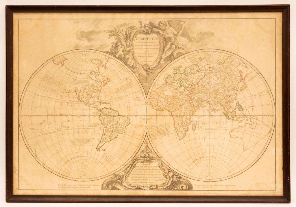 Framed Antique Map Orbis Vetus, Robert De Vaugondy (1 of 9)