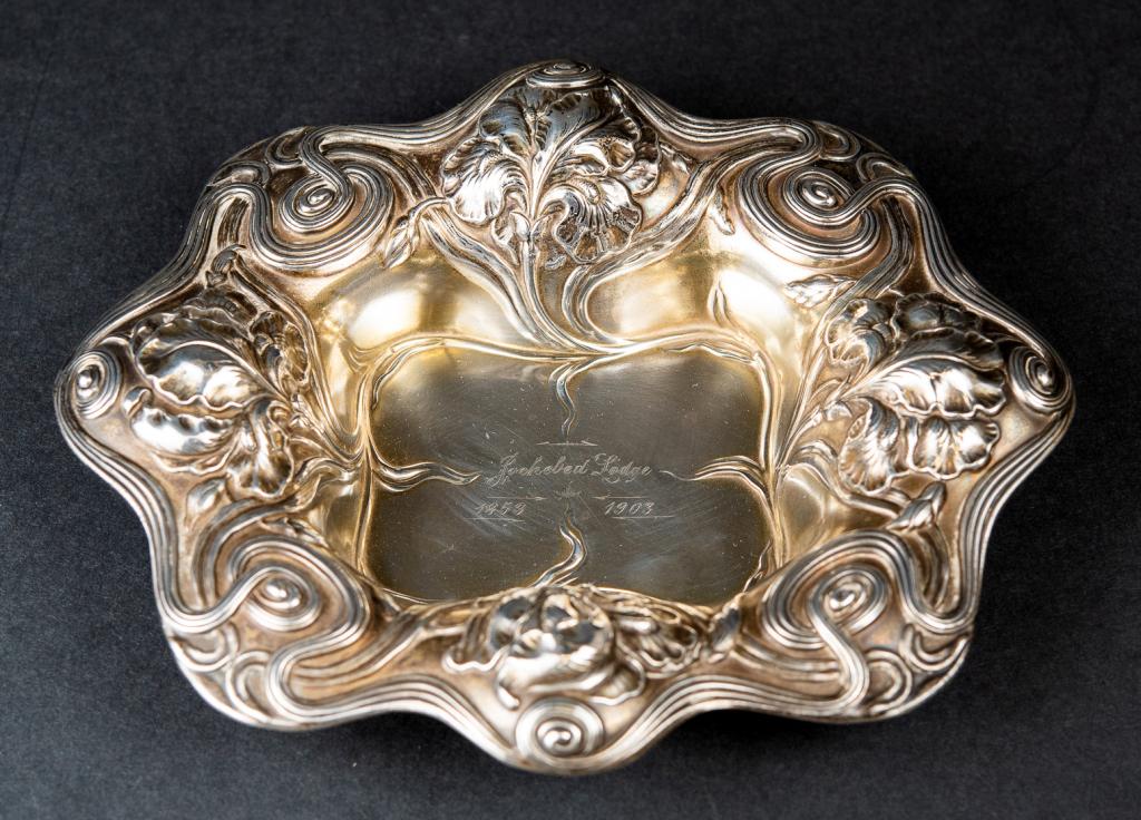 Art Nouveau Repousse Sterling Silver Bowl (1 of 10)