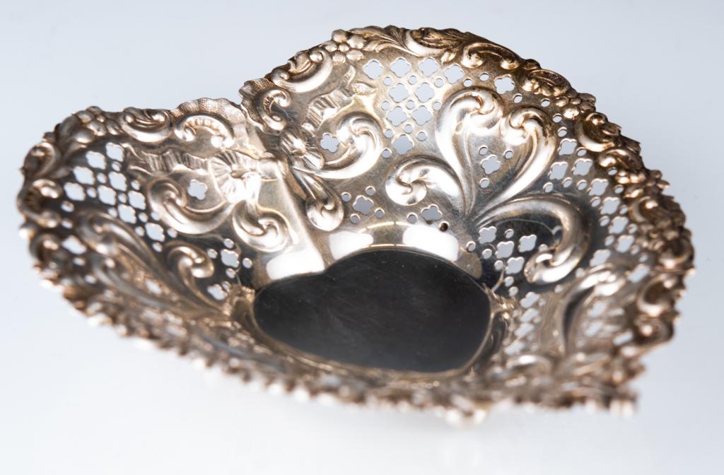 Antique Gorham Sterling Heart Shaped Bowl (1 of 6)