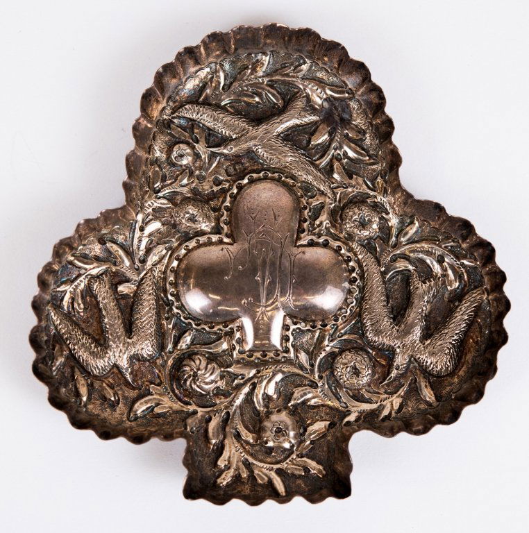 Art Nouveau Silver Repousse Candy Dish (1 of 6)