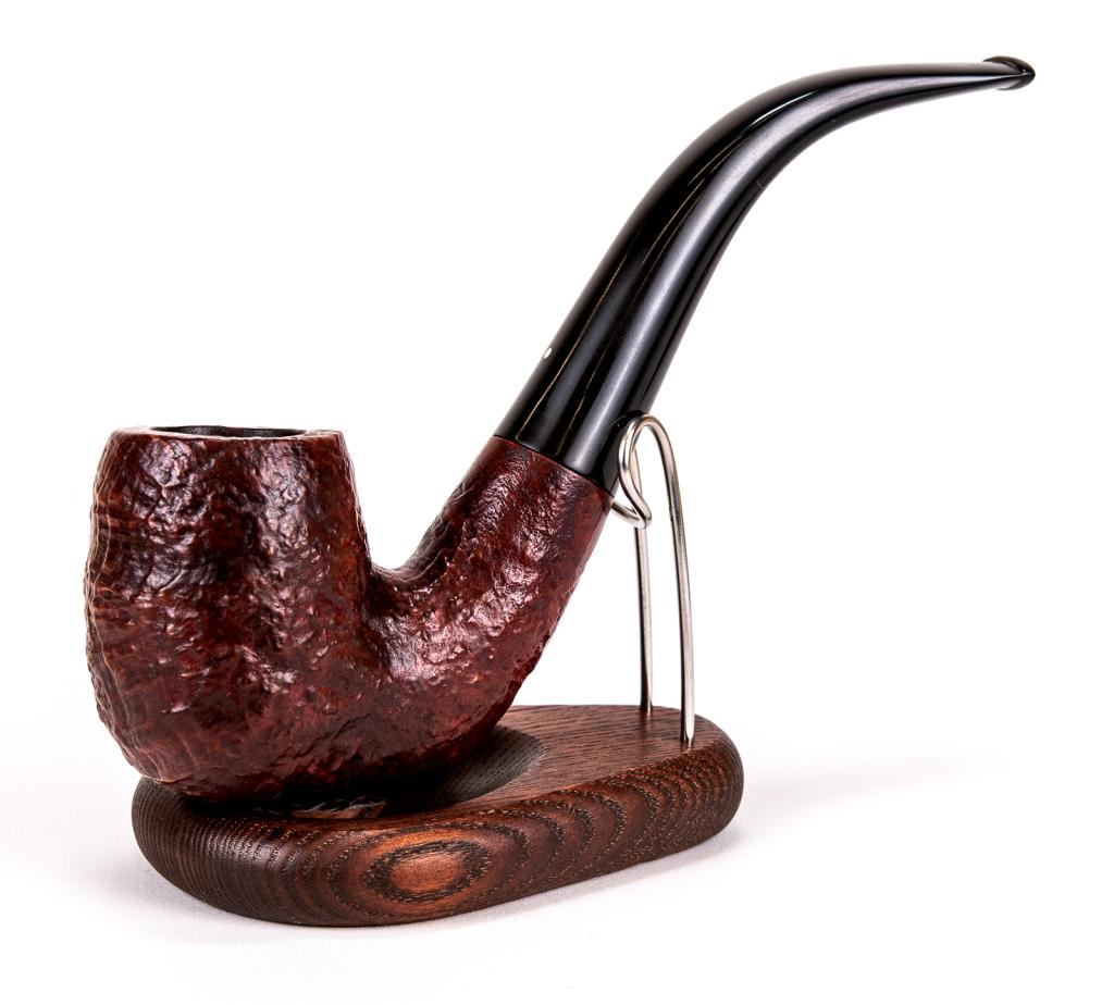 Dunhill Pipe, 512 Red Bark 1617 Bent Billiard (1 of 8)