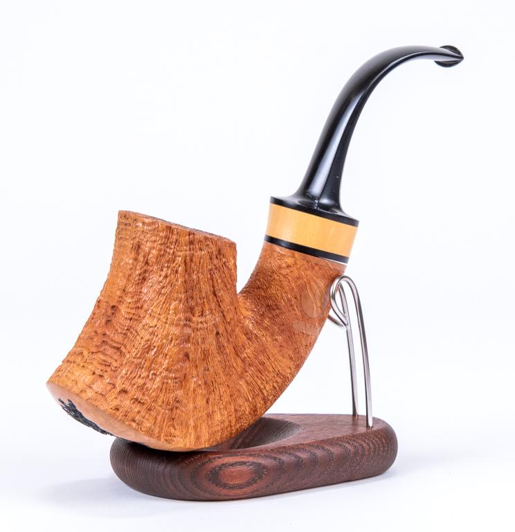 Todd Johnson Hoplite Estate Pipe, Bent Volcano (1 of 6)