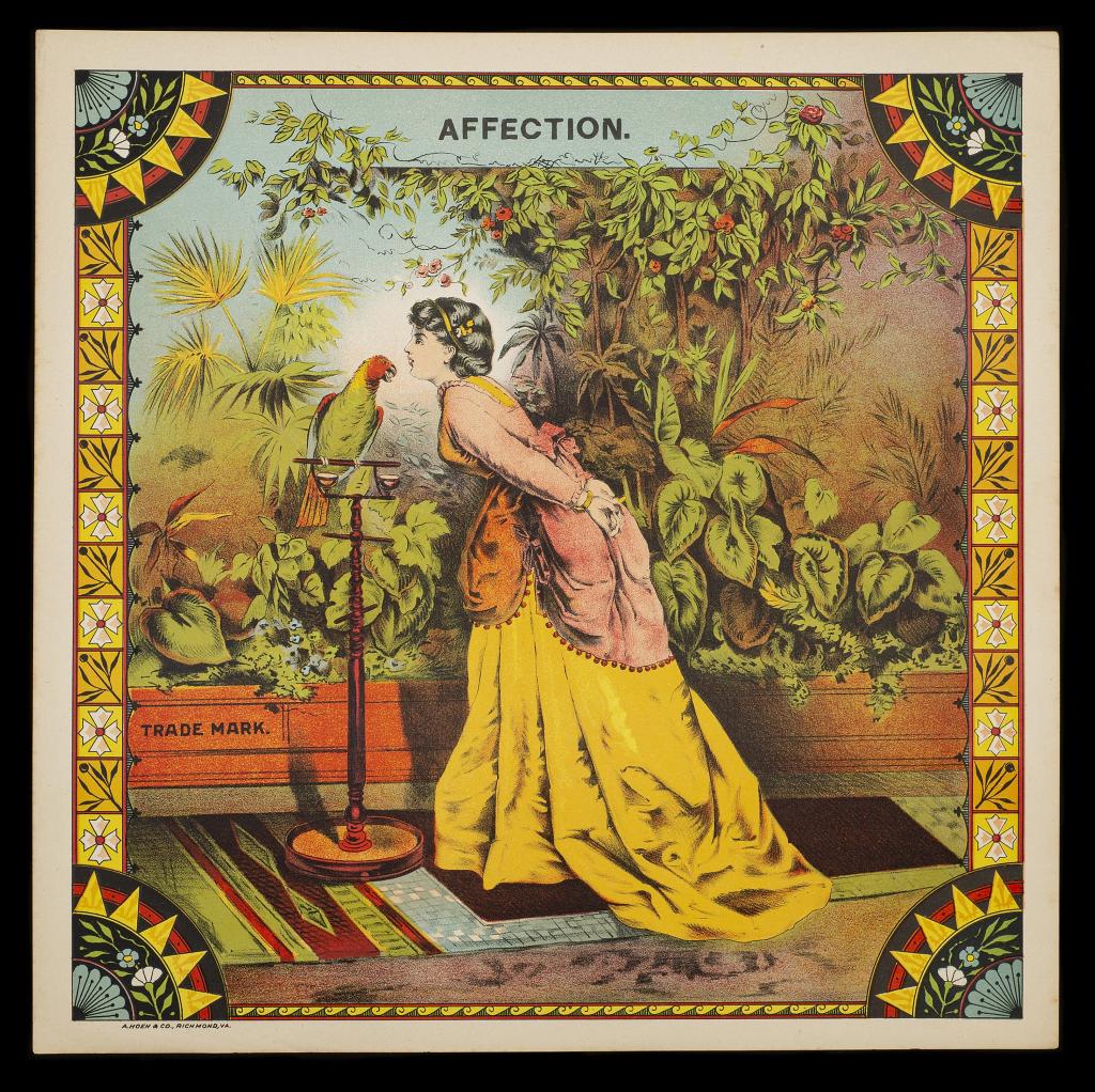 Antique "Affection" Tobacco Crate Label (1 of 2)