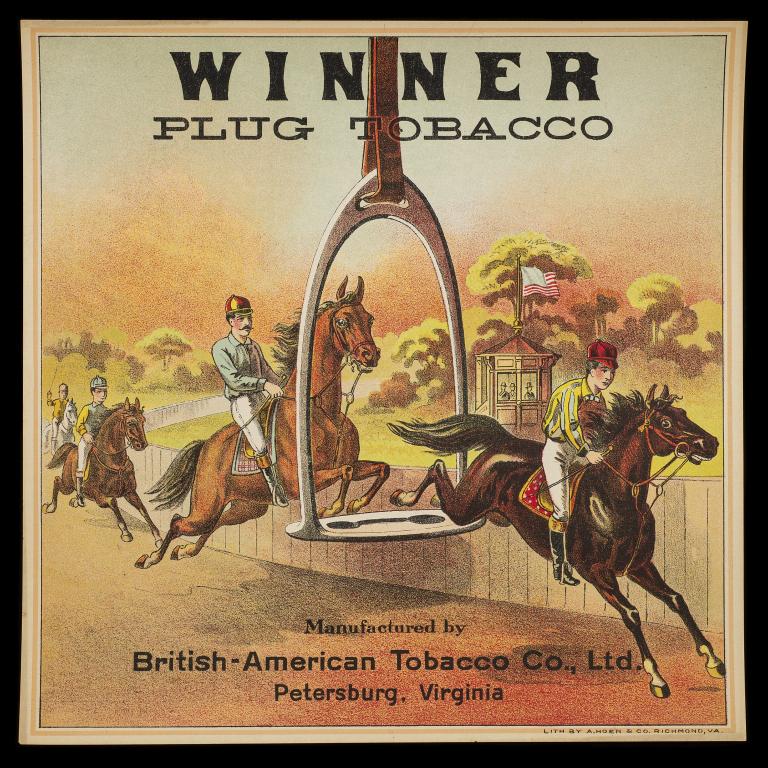 Winner Plug Tobacco Caddy Litho. Label (1 of 2)
