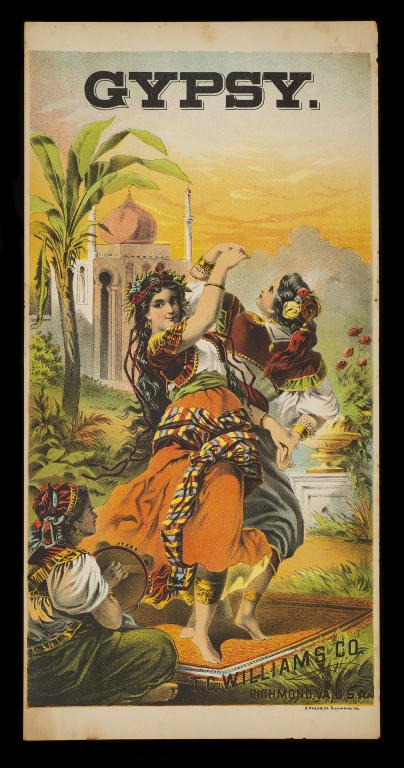 Antique Tobacco Crate Label "Gypsy" (1 of 2)