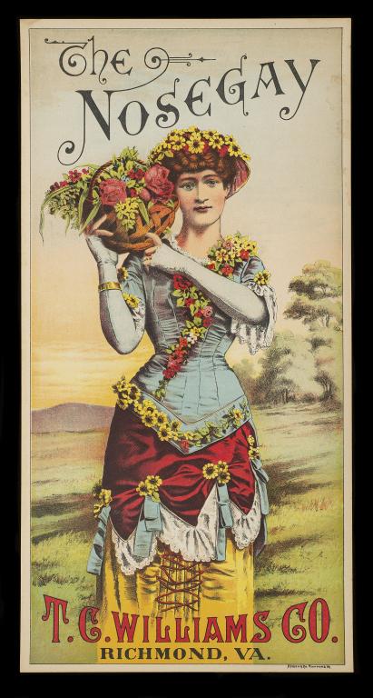 Antique Tobacco Crate Label "The Nosegay" (1 of 2)