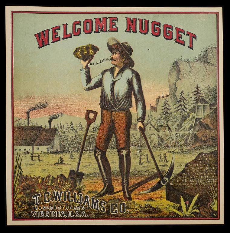 Welcome Nugget Gold Prospector Label (1 of 2)