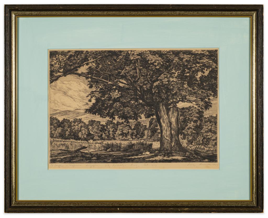 Luigi Lucioni (1900-1988) The Spreading Maple (1 of 6)