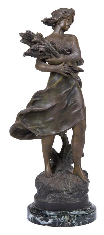 Auguste Moreau French Bronzed Sculpture (1 of 6)