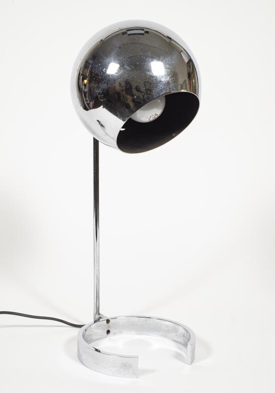 Mid-Century Chrome Eyeball Desk Lamp (1 of 9)