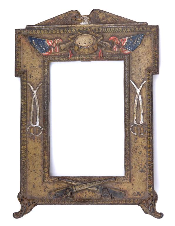 Antique Civil War Painted Metal Frame (1 of 6)