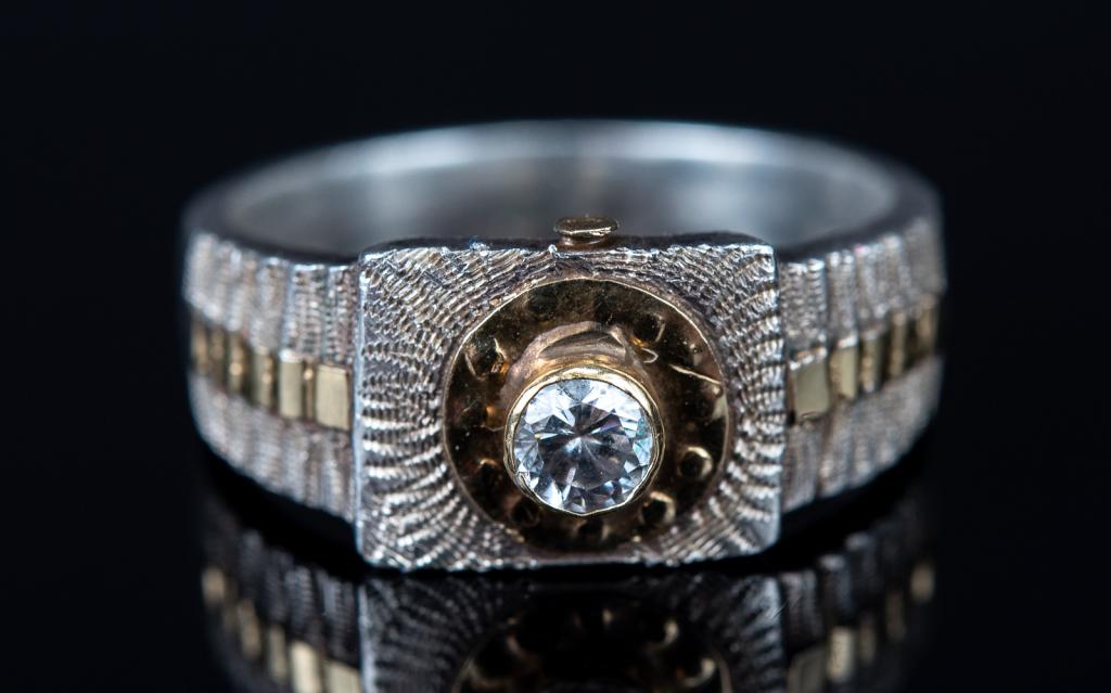 Sterling 14K Gold & Diamond Ring (1 of 5)