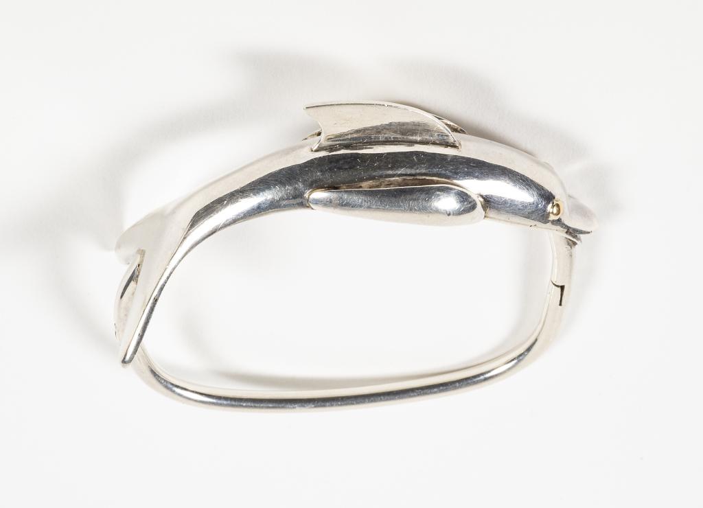 Pandora 18K & 950 Silver Dolphin Bracelet (1 of 7)