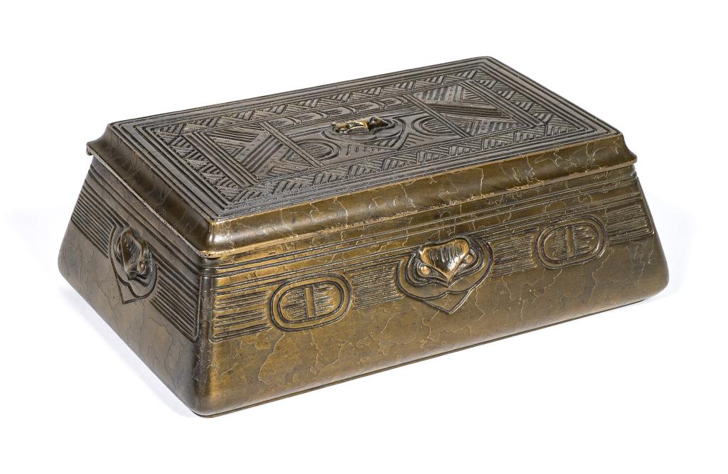Tiffany Studios Patinated Bronze Humidor (1 of 8)