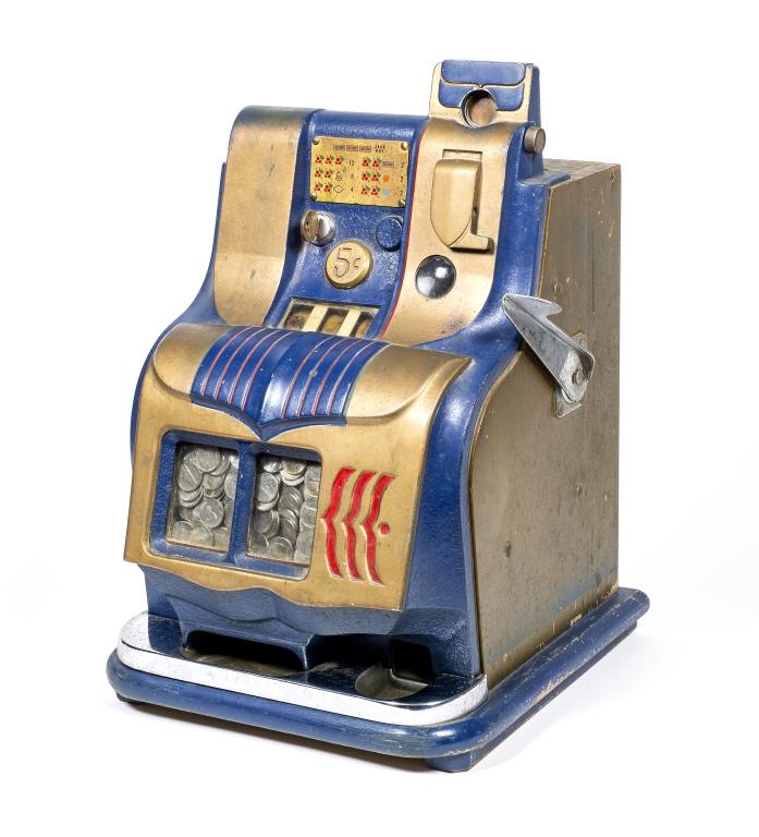 Antique Mills Industries 5 Cent Slot Machine (1 of 13)