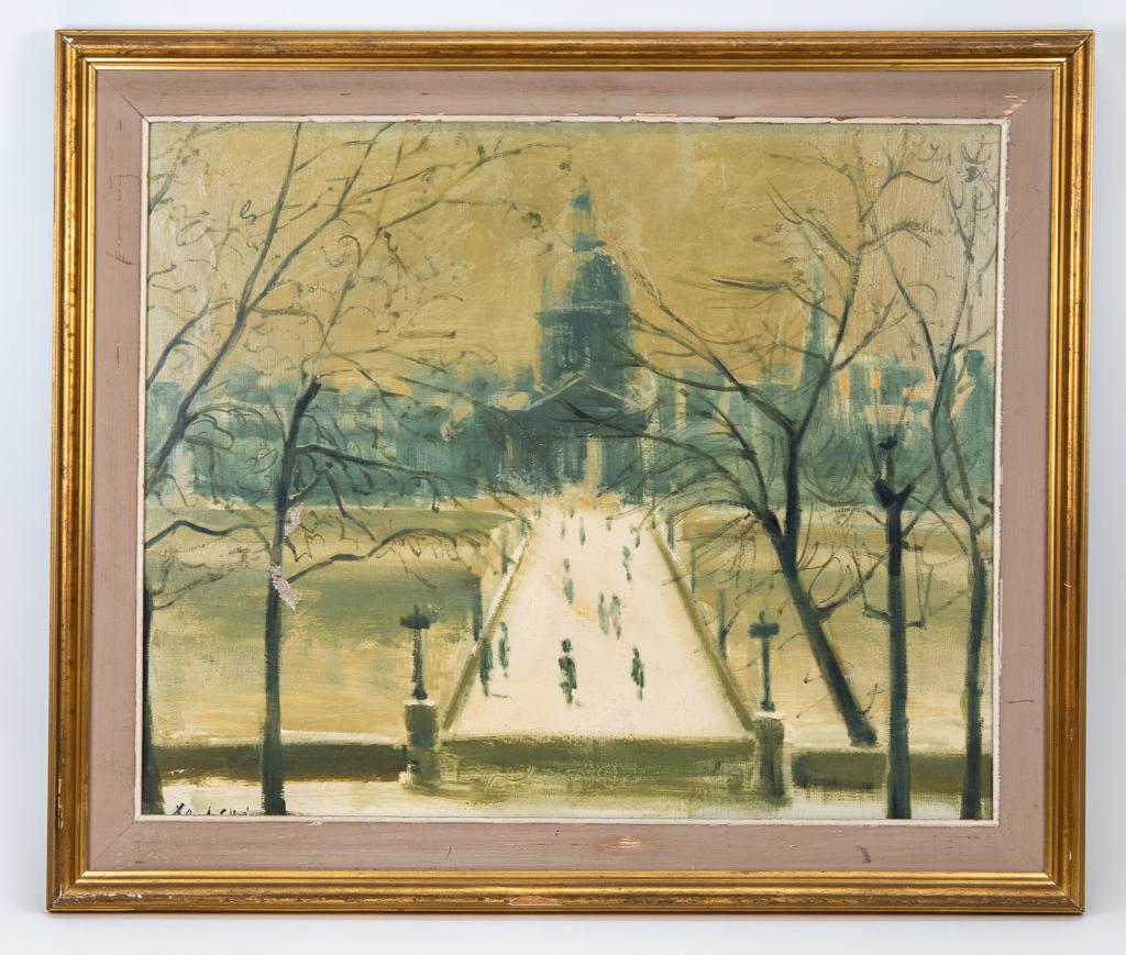 Signed Impressionist Winter City Scene (1 of 15)