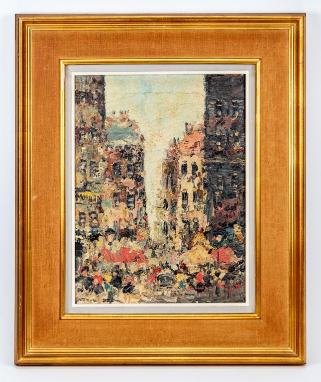 Simon Kramer Paris Street Scene Oil Painting (1 of 13)