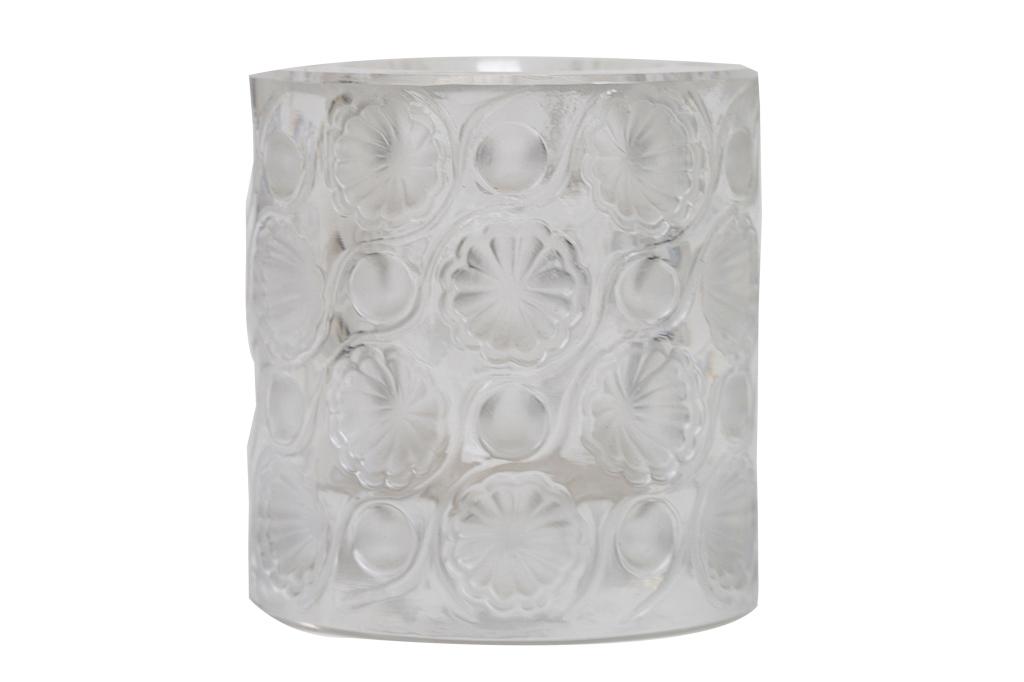 Signed Lalique Crystal Tokyo Cigarette Vase (1 of 2)