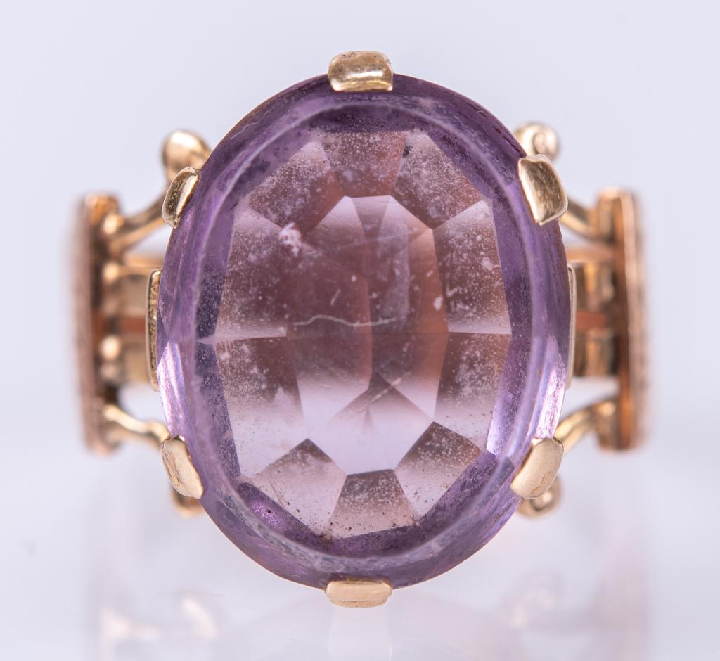 Antique Victorian 14K Amethyst Ring (1 of 10)