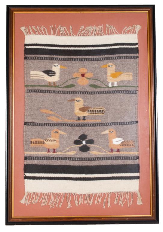 Hand Woven Zapotec Bird Rug (1 of 5)