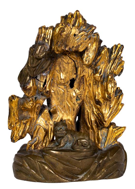 Gilt Bronze Sculpture Foo Dog (1 of 8)