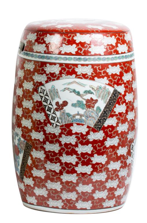 Chinese Imari Hand Painted Garden Stool (1 of 7)