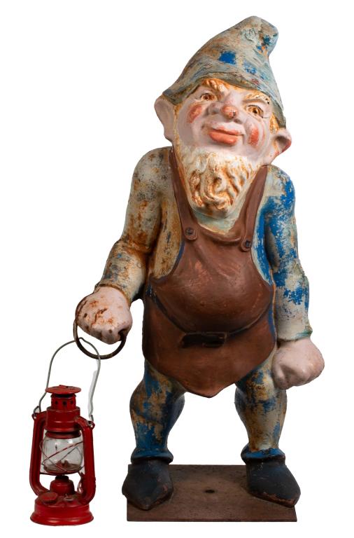 Large 30" Cast Iron Garden Gnome (1 of 15)