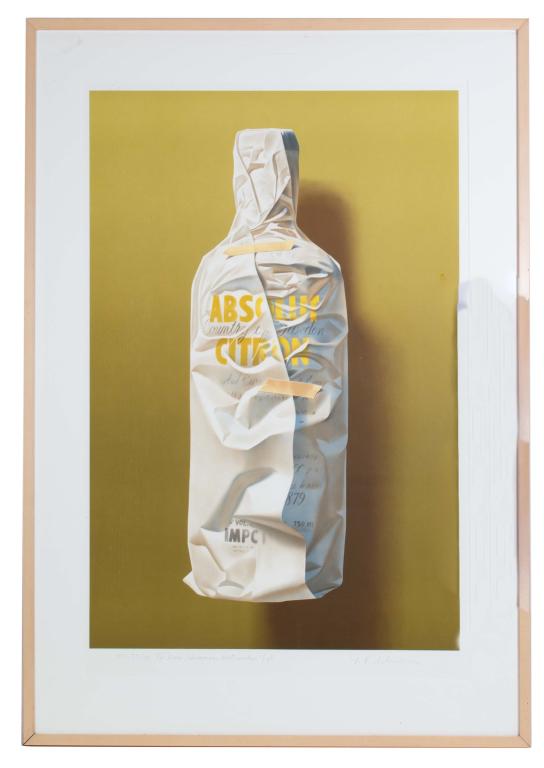 Signed Yrjo Edelmann Lithograph, Absolute Citron (1 of 5)