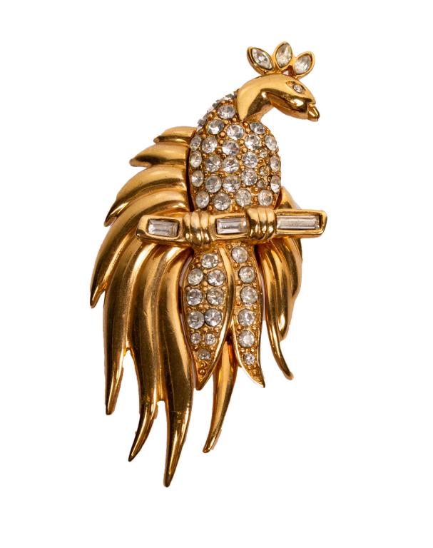 Monet Bird of Paradise Peacock Brooch Pin (1 of 5)