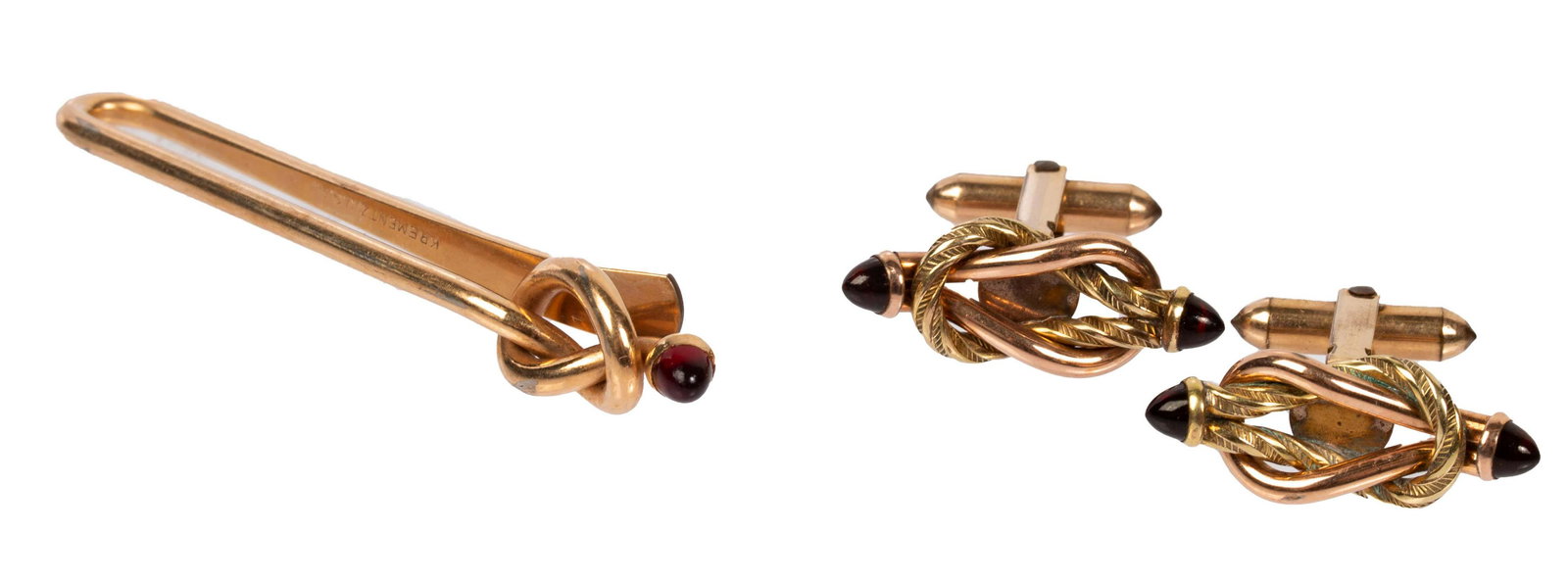 Krementz Gold Filled Cufflink & Tie Bar Set (1 of 7)