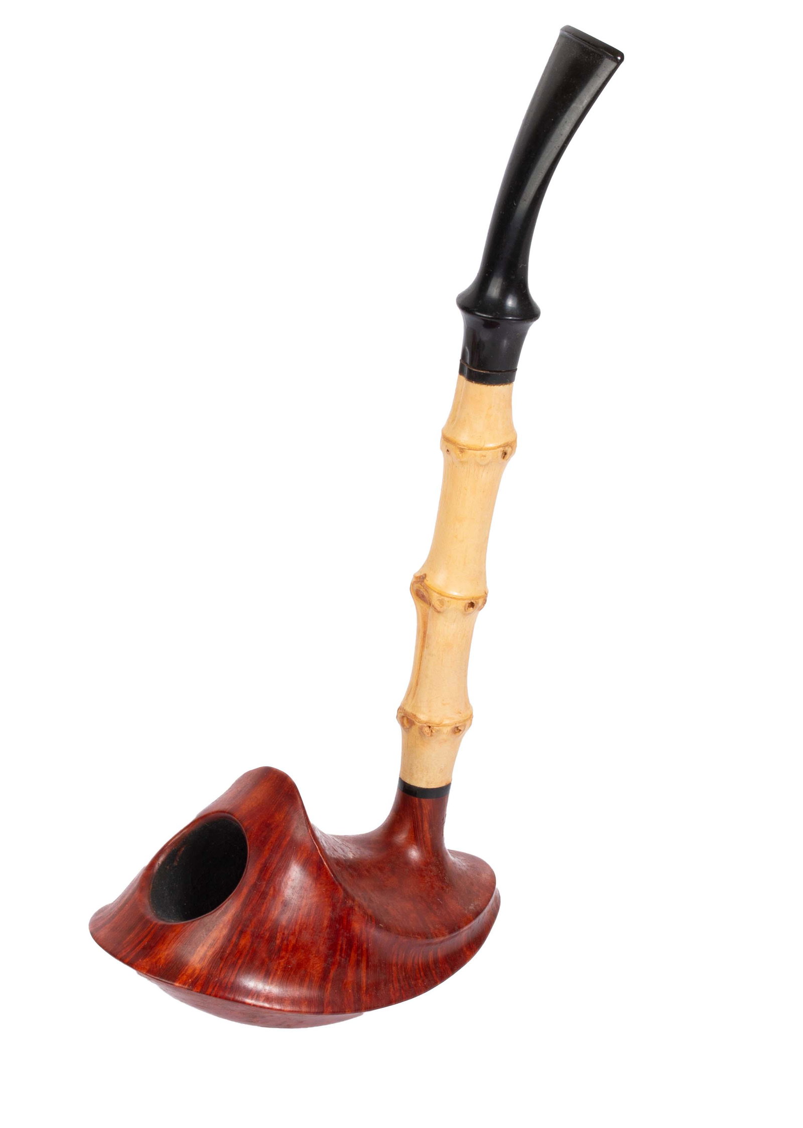 Peter Heding Gold Grade Elephant's Foot Pipe: Item/Description: Danish estate pipe by Peter Heding. Smooth finish. Stamped Heding / Denmark / Gold grade. In 2006, Peter Heding set aside his scientific research and completely dedicated his time to