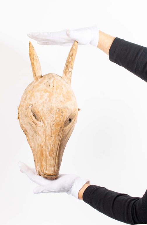 Figural Animal Head Folk Art Mask (1 of 7)