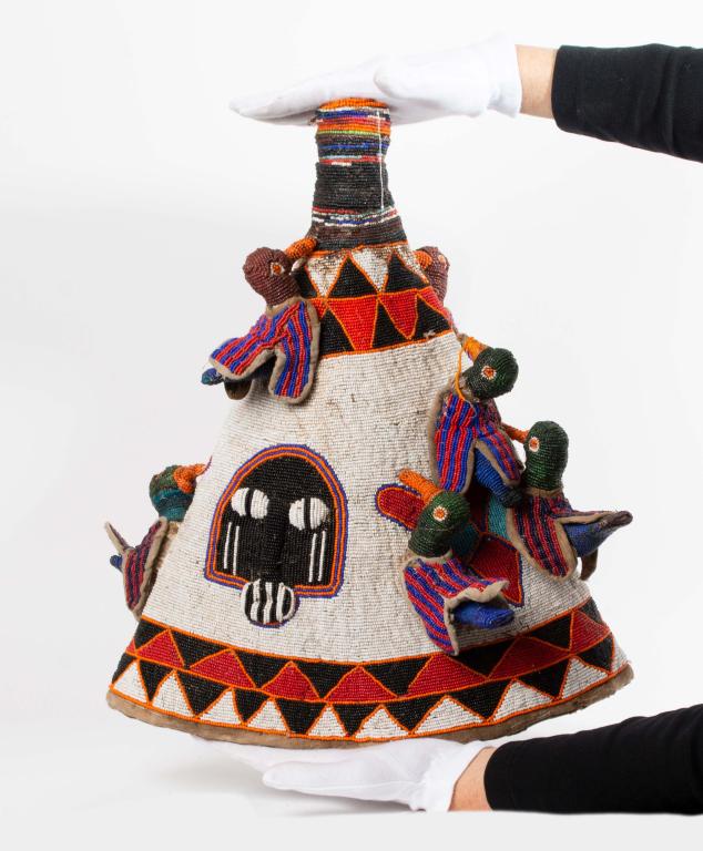 Yoruba Style Oba Headdress - Nigeria (1 of 9)