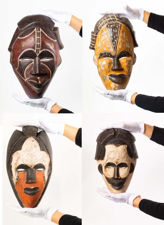 Central African Punu Style Mask Grouping (1 of 13)