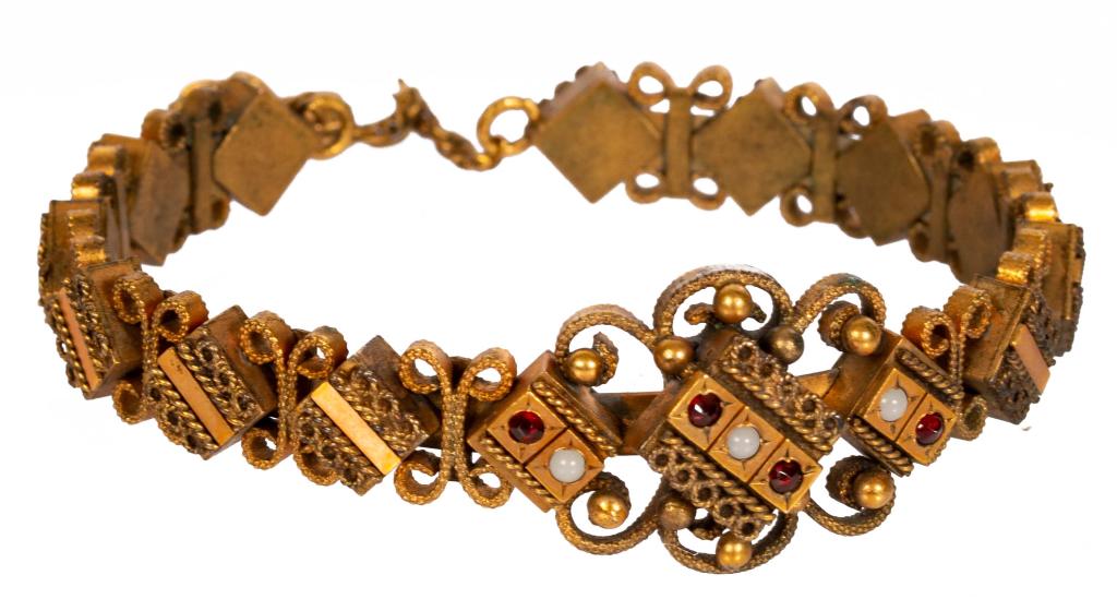 Victorian Etruscan Revival Gold Filled Cuff (1 of 5)