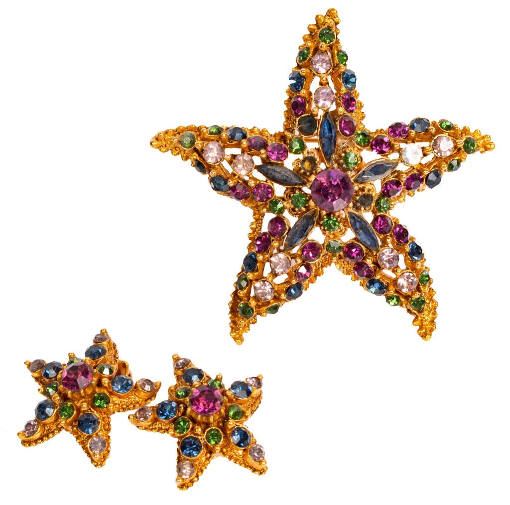 Florenza Jeweled Starfish Demi- Parure (1 of 11)