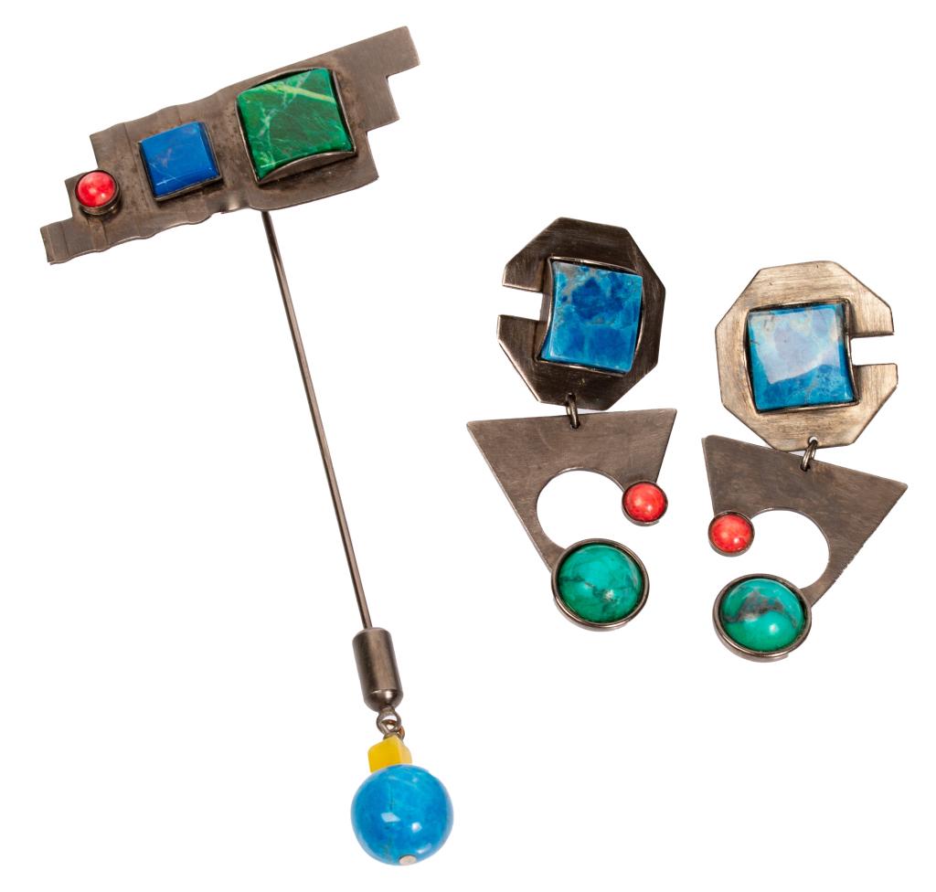 Gale Rothstein Modernist Earrings, Stick-Pin (1 of 9)