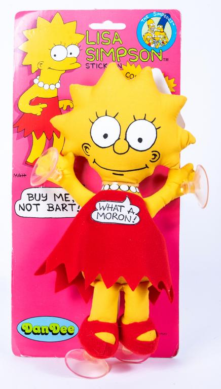 PROTOTYPE - Dan Dee 10" Lisa Simpson Toy Stick-On (1 of 4)