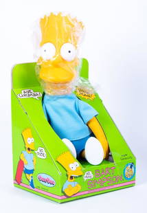 Dan Dee 18" Bart Simpson Toy Doll: Item/Description: Bart Simpson toy doll made by Dan Dee for their line of Simpsons toys. (Action Figure).This item was used as a sample by the previous owner, Peter Joseph. He served as the senior vic