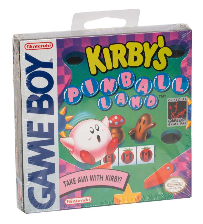 Sealed Nintendo Game Boy Kirby's Pinball Land: Item/Description: Nintendo Game Boy Kirby's Pinball Land Video Game. Sealed with original H-Seam shrink wrap. Developed by HAL Laboratories, The game stars Kirby as the ball, while it features three p