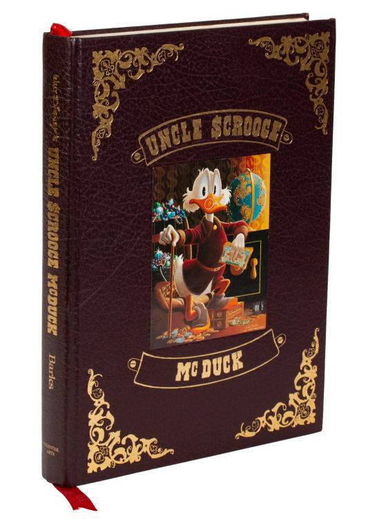 Uncle Scrooge McDuck & Carl Barks Signed Litho: Item/Description: Carl Barks book and signed lithograph. Uncle Scrooge McDuck: His Life and Times by Carl Barks, complete with the signed and numbered lithograph "Wanderers of Wonderlands". Presents t