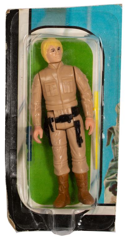 Star Wars Luke Skywalker Bespin ESB 41 Back: Item/Description: Original Empire Strikes Back toy action figure - Luke Skywalker Bespin uniform 41 back on sealed cut card. Material: Plastic Dimensions: Height: 3 1/2" Condition: Action figure is in