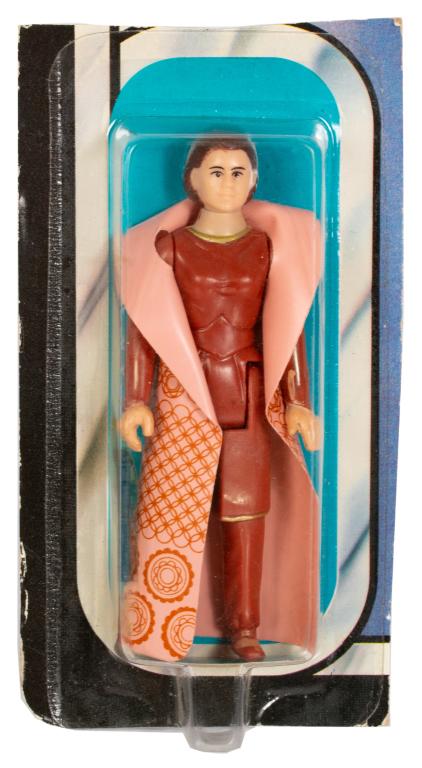 Star Wars Princess leia Bespin ESB 32 Back: Item/Description: Original Empire Strikes Back toy action figure - Princess Leia Bespin uniform 32 back on sealed cut card. Material: Plastic Dimensions: Height: 3 1/2" Condition: Action figure is in