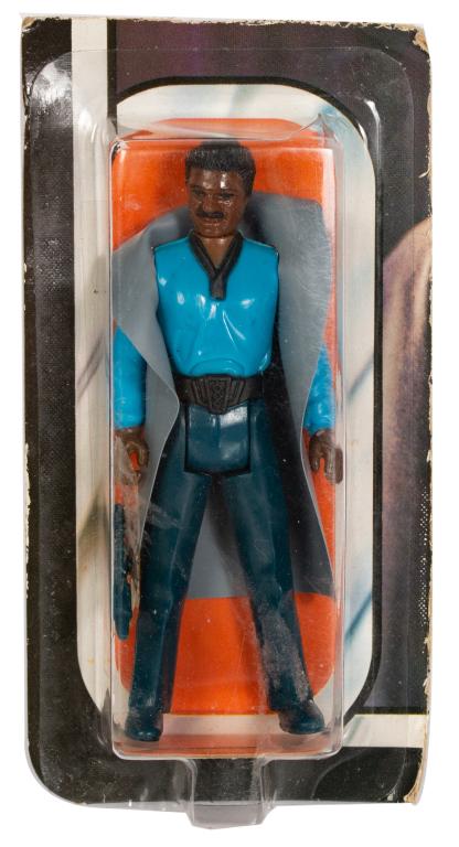 Star Wars Lando Calrissian ESB 32 Back Cut Card: Item/Description: Original Empire Strikes Back toy action figure - Lando Calrissian 32 back on sealed cut card. Material: Plastic Dimensions: Height: 3 1/2" Condition: Action figure is in excellent co