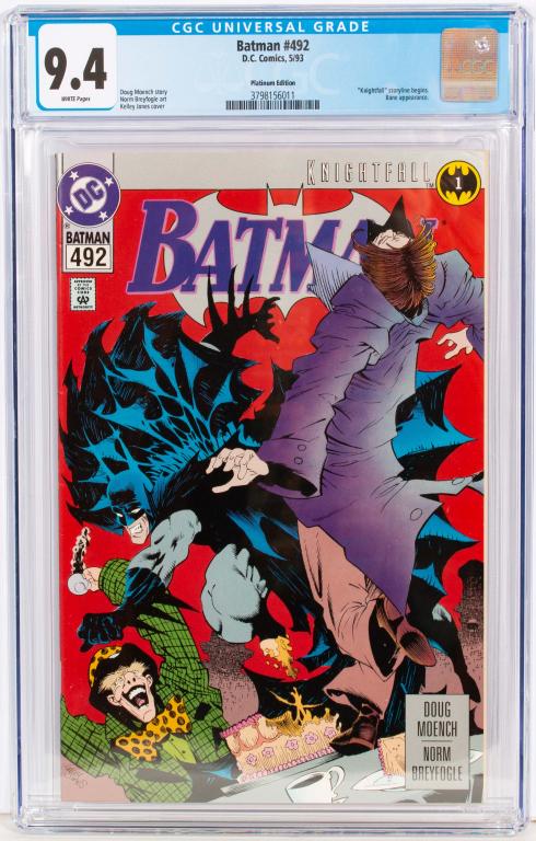DC Comics Batman #492 Platinum Edition CGC 9.4 (1 of 3)