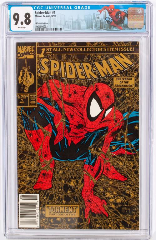 Marvel Comics Spider-Man #1 Gold UPC CGC 9.8 (1 of 2)