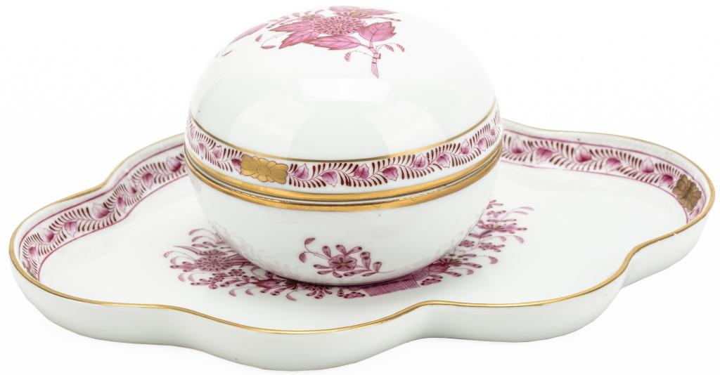 Herend Hungary "Chinese Bouquet" Dresser Set (1 of 8)