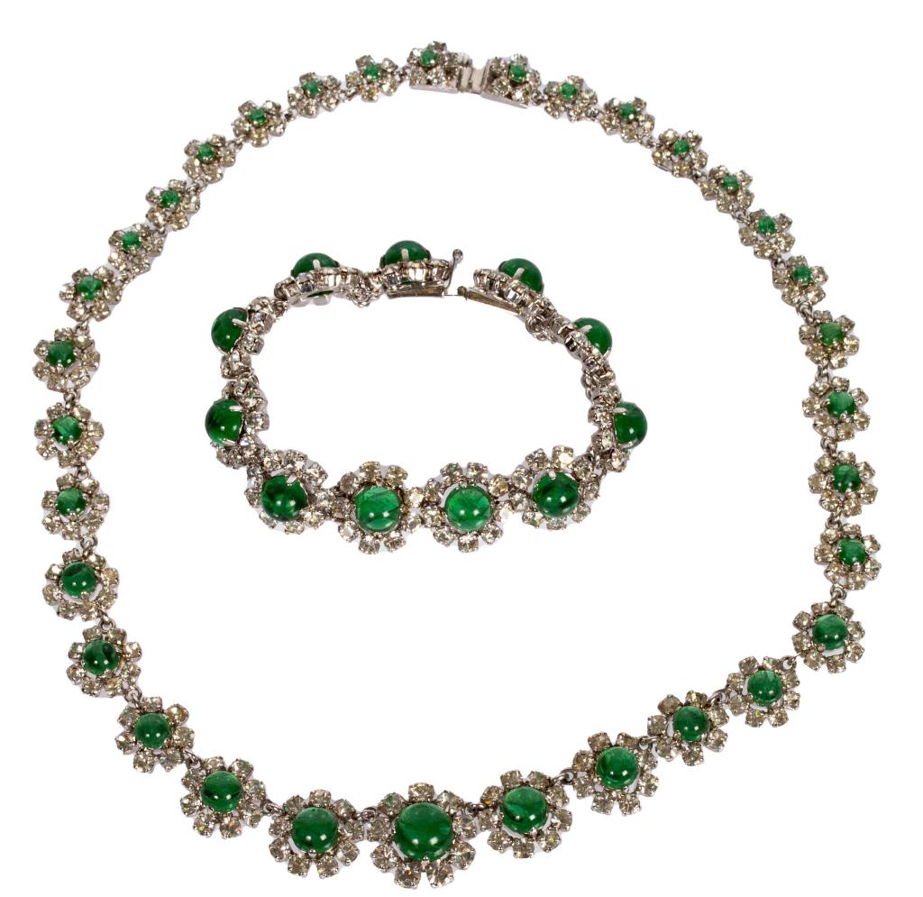 Christian Dior Germany Emerald Demi Parure (1 of 6)