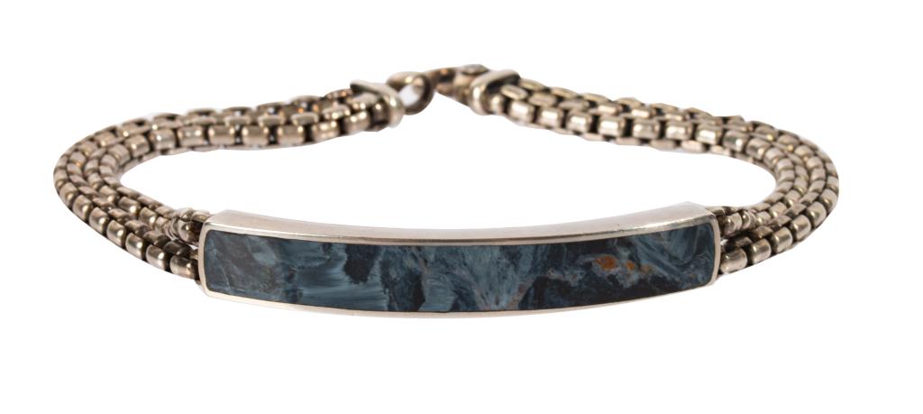 David Yurman Sterling Pietersite Mens Bracelet (1 of 8)